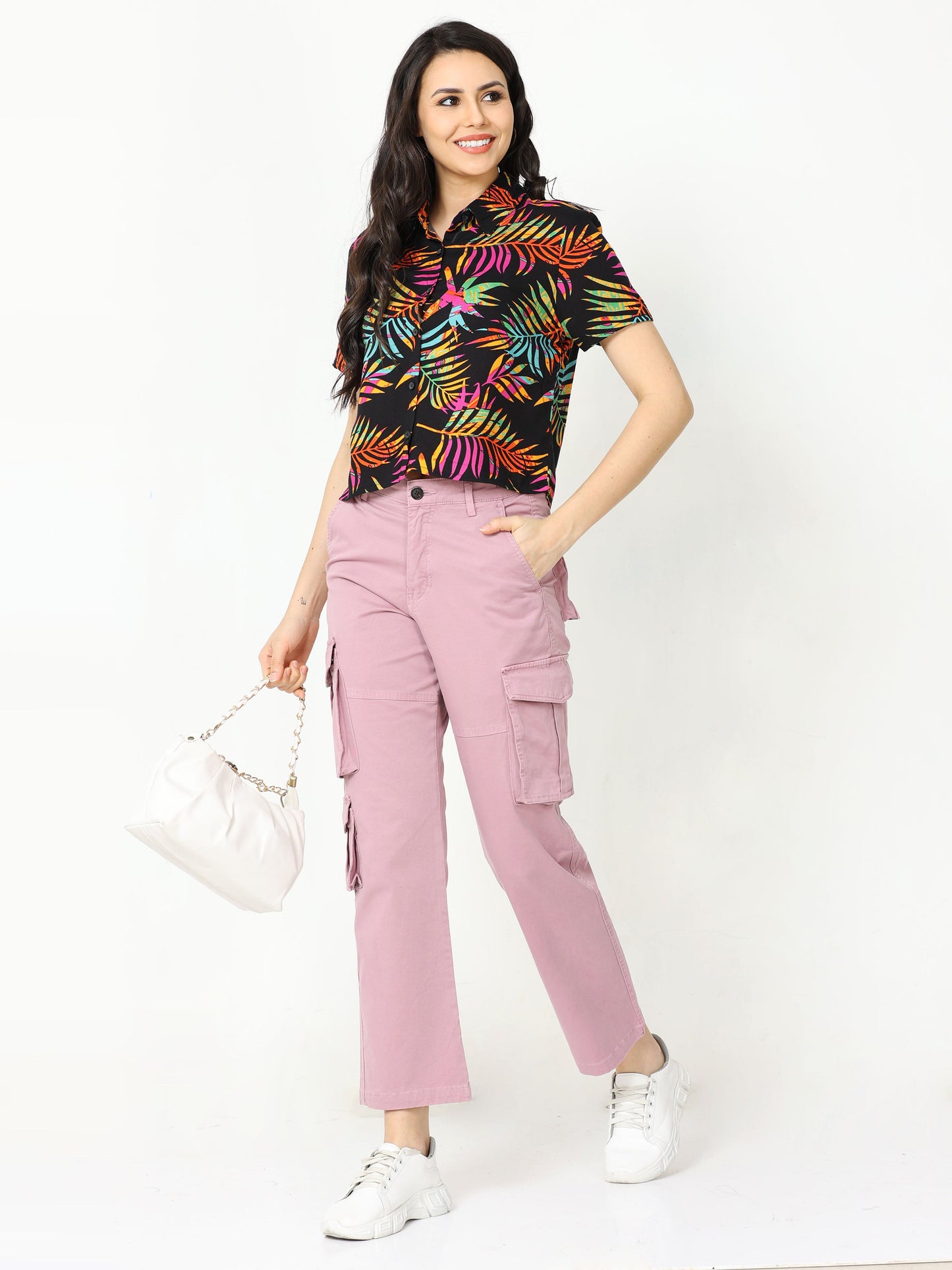Women Vintage Lavander Cargo