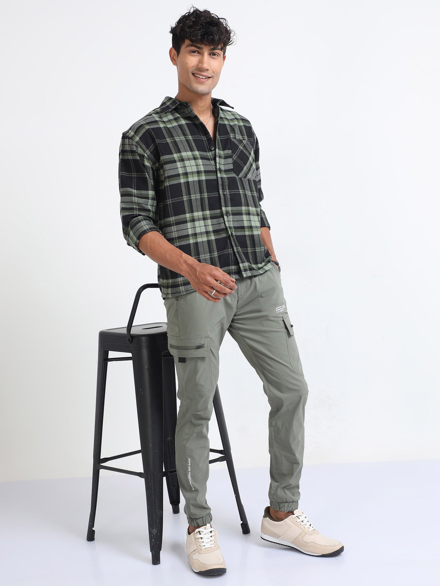 UltraLite Flexi Cargo Joggers-Fern