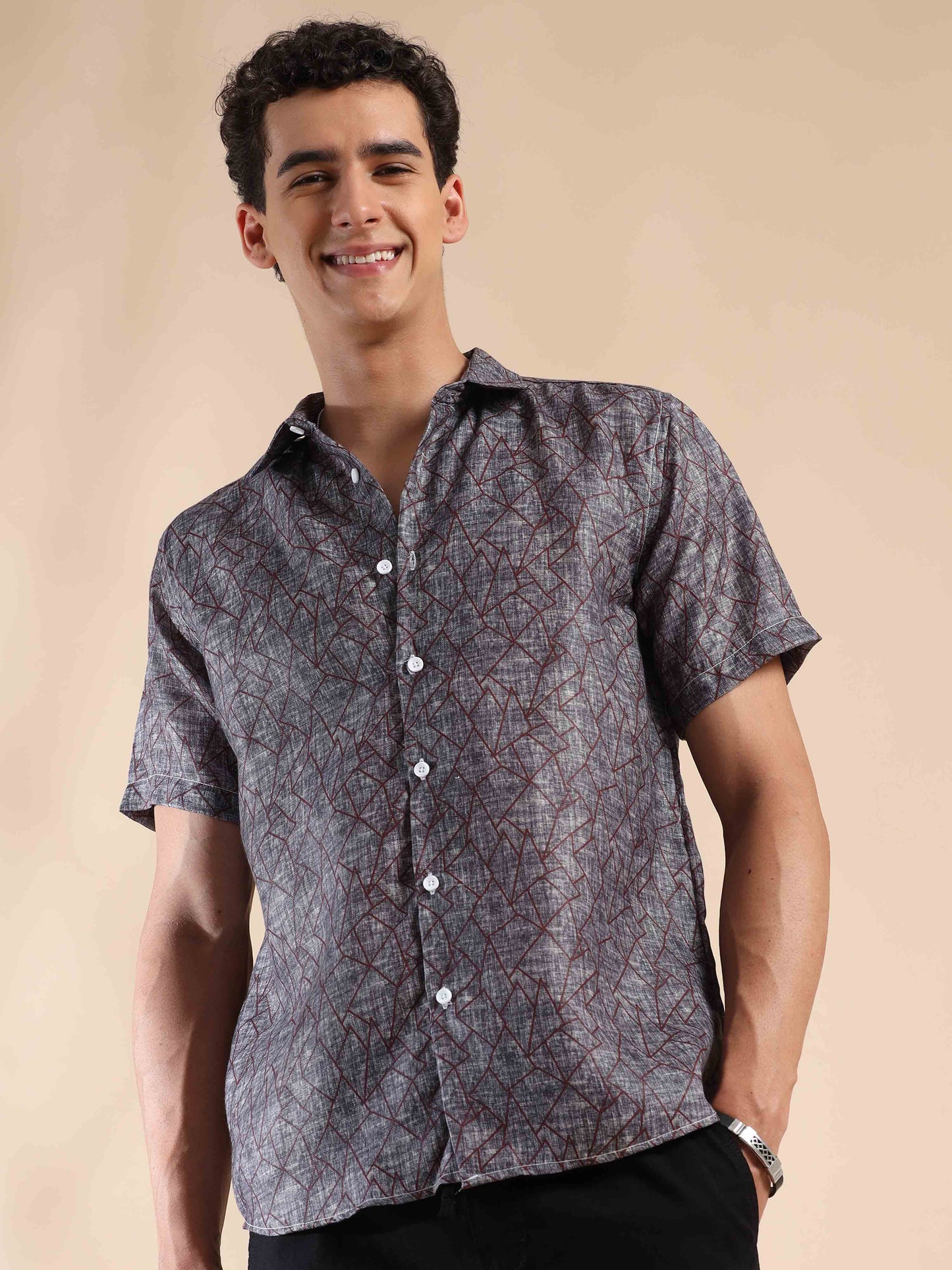Gloomy Coast Charm Cotton Shirt