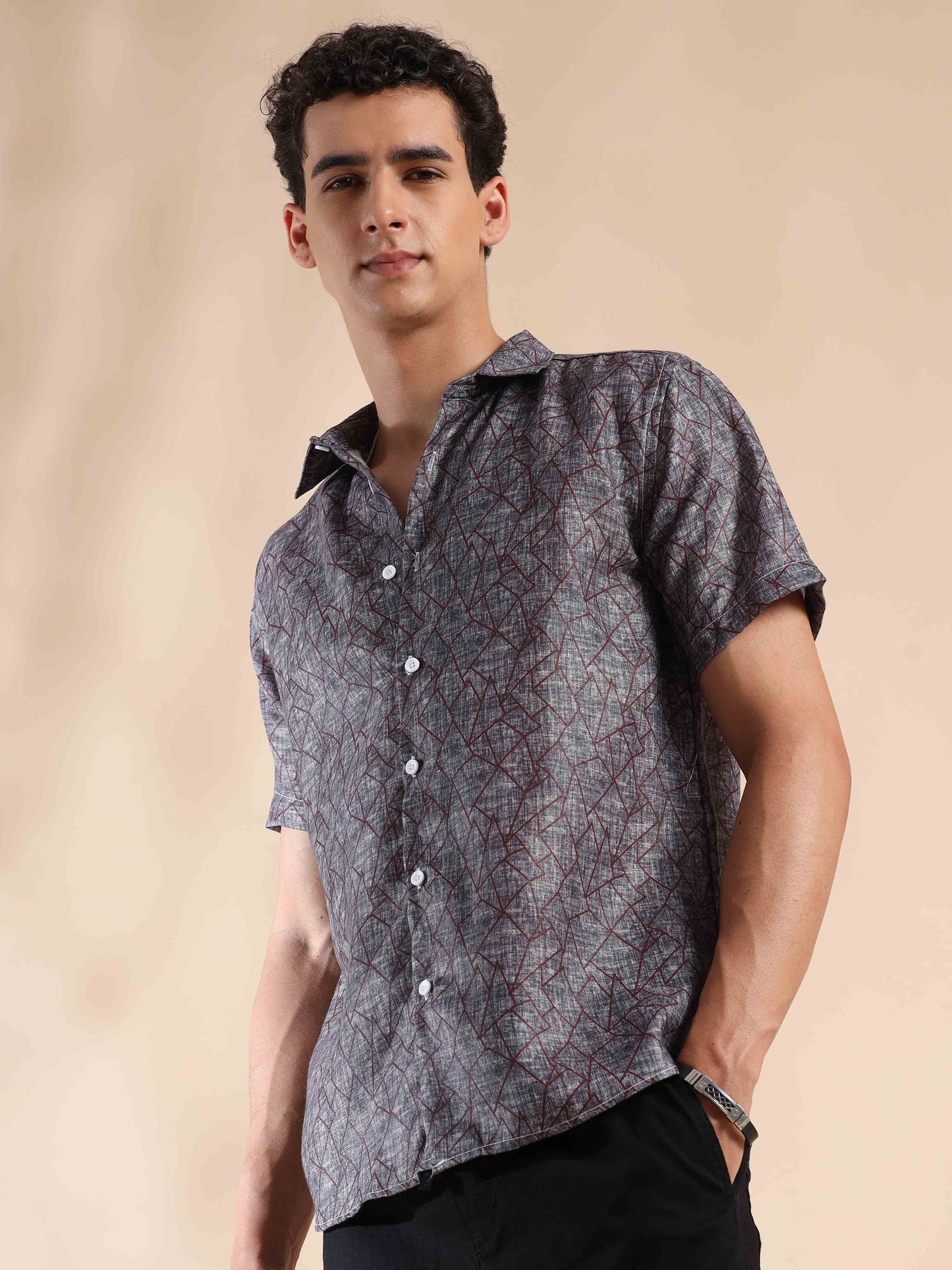 Gloomy Coast Charm Cotton Shirt