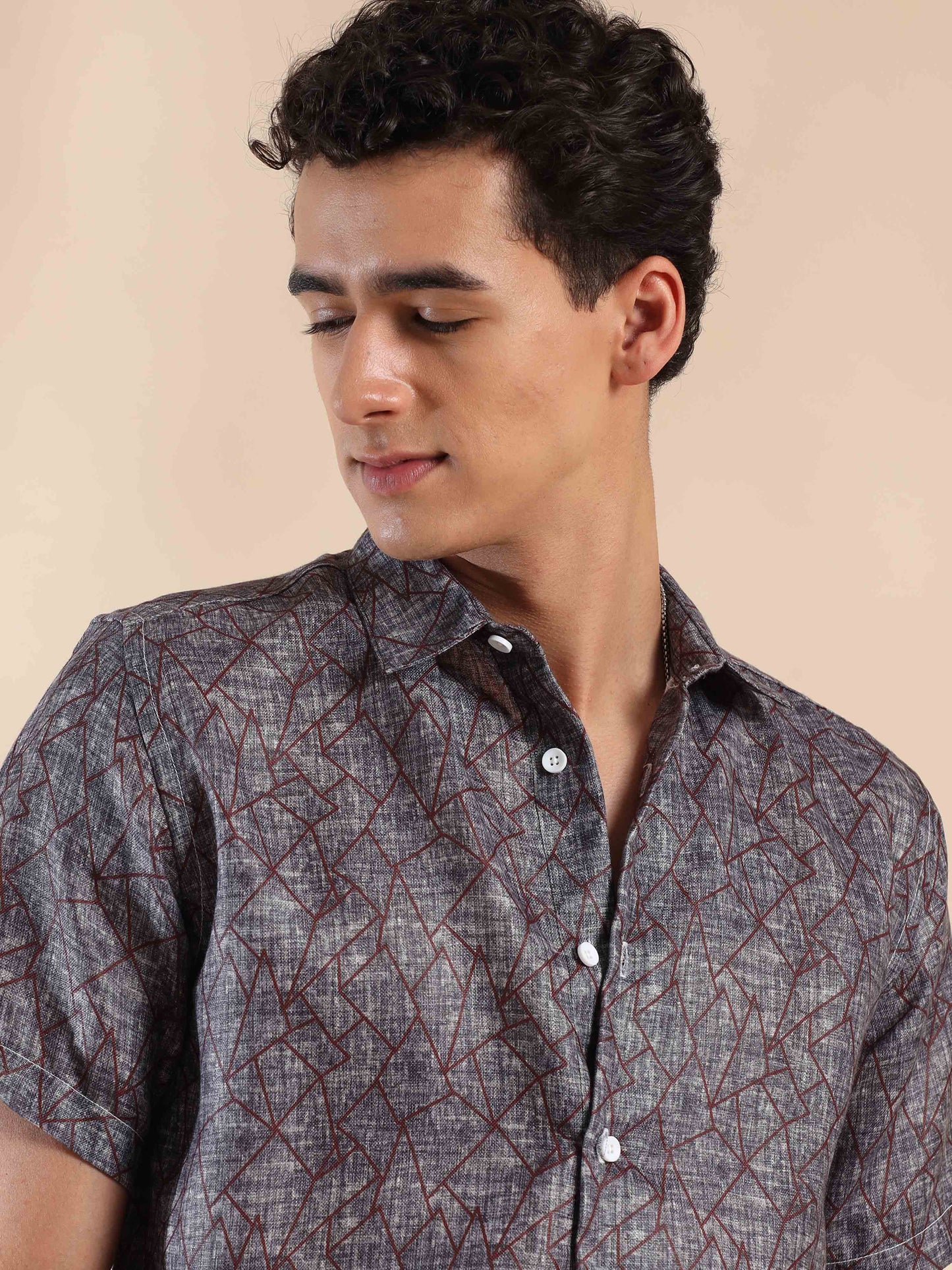 Gloomy Coast Charm Cotton Shirt