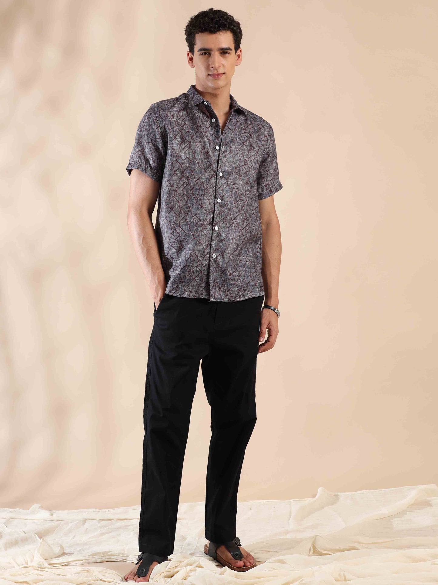Gloomy Coast Charm Cotton Shirt