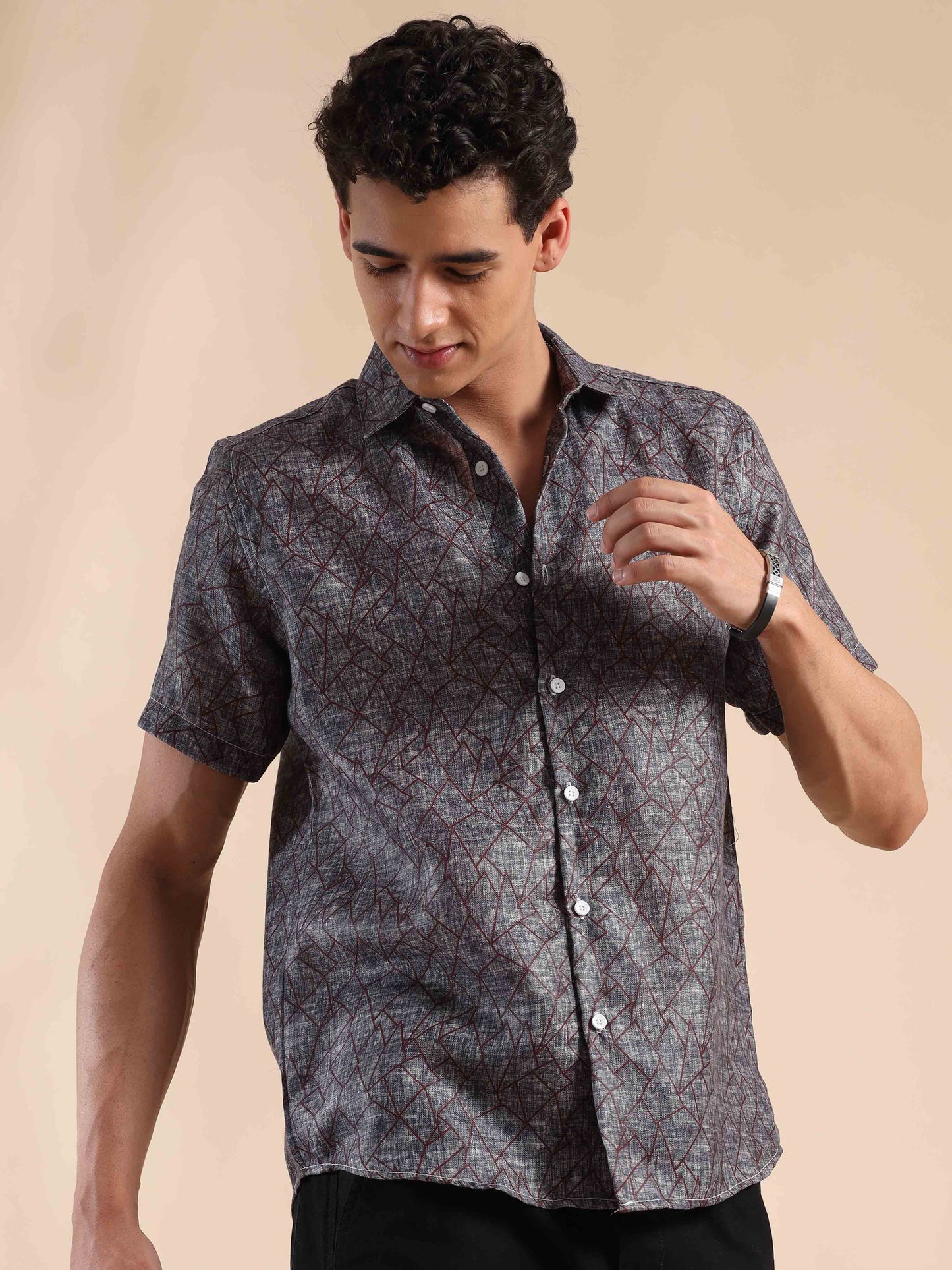 Gloomy Coast Charm Cotton Shirt