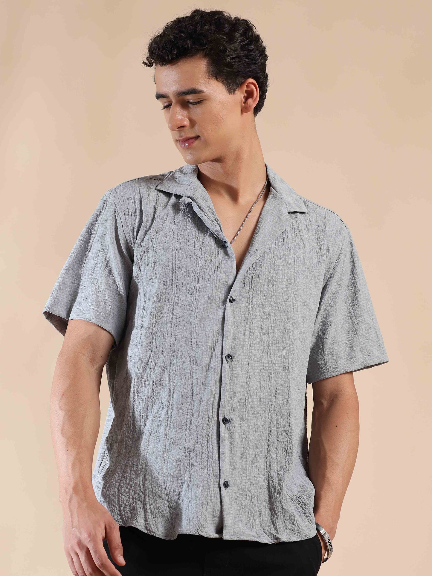 Summer Pearl Shimmer Popcorn Shirt