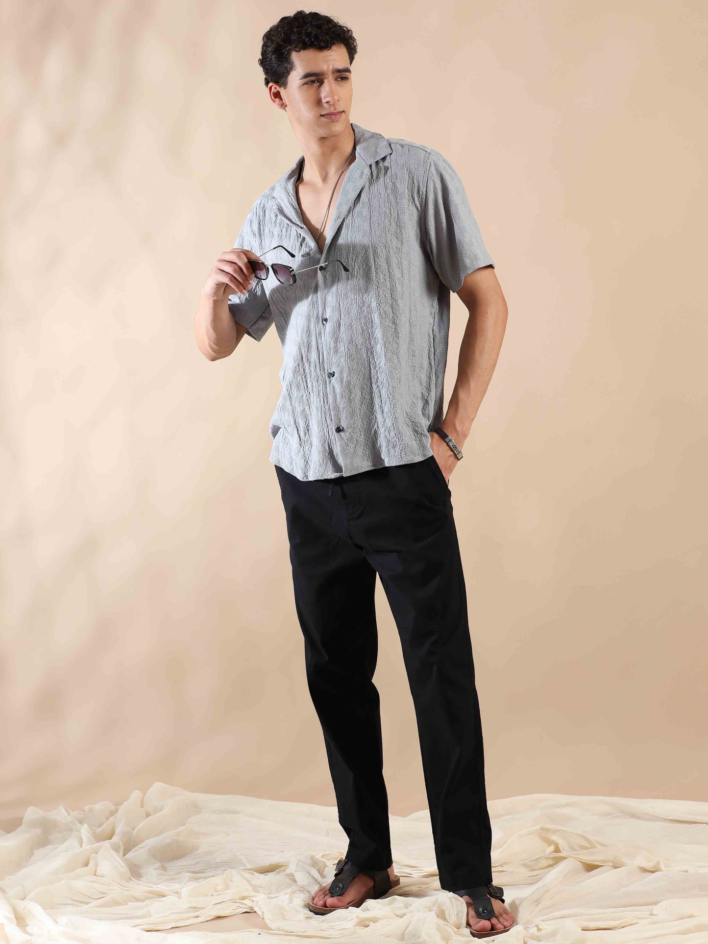 Summer Pearl Shimmer Popcorn Shirt