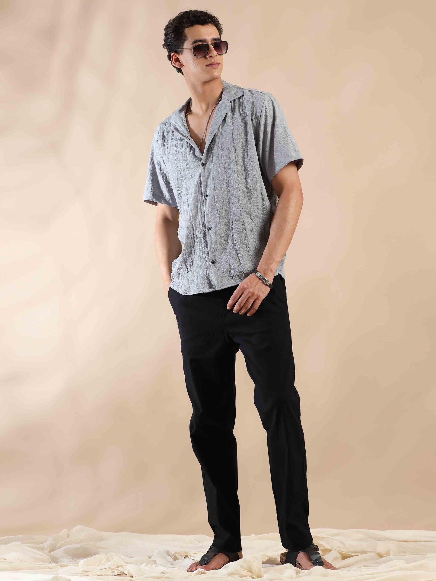 Summer Pearl Shimmer Popcorn Shirt