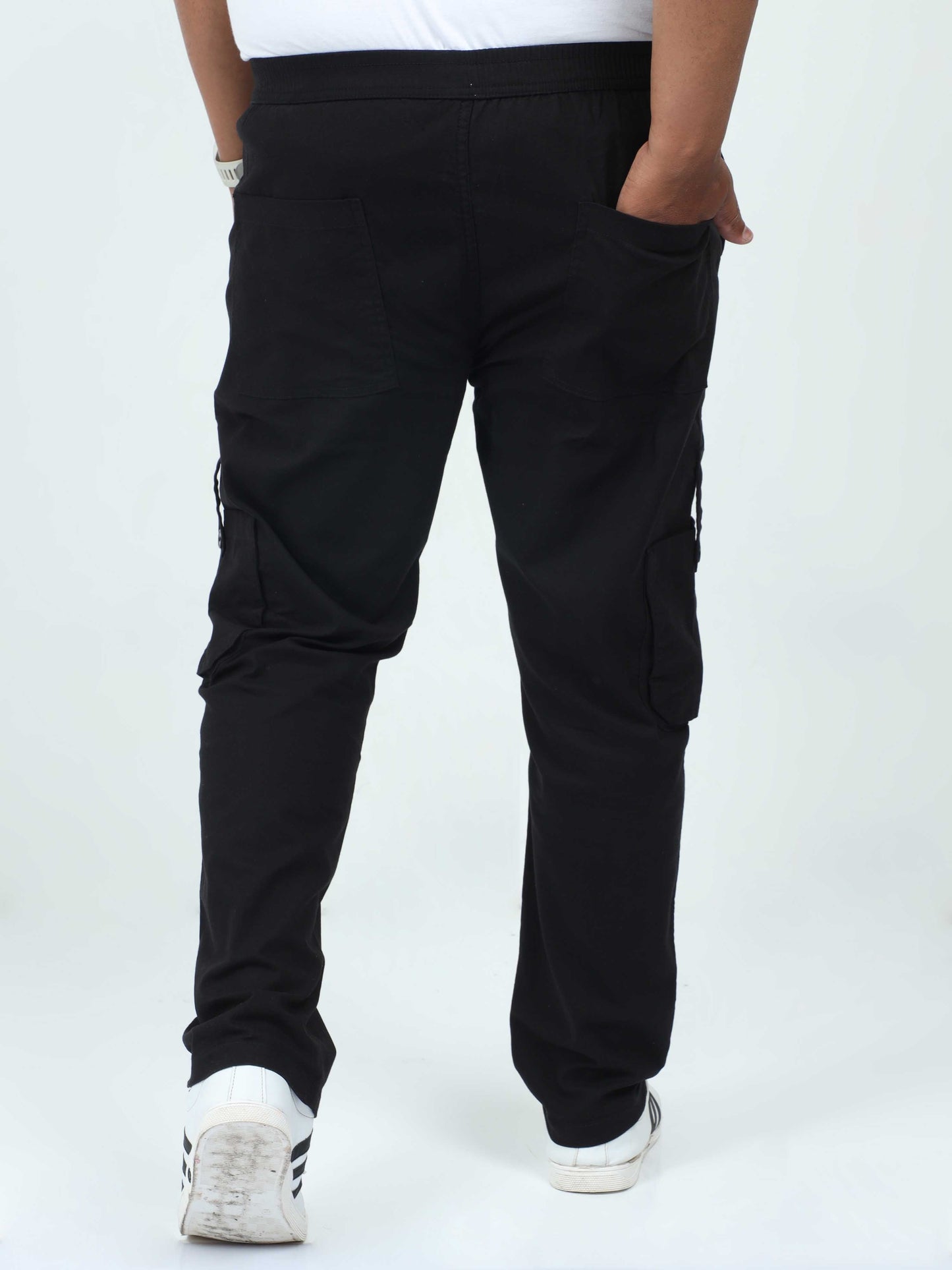 Men's Big Boys Black Cargo