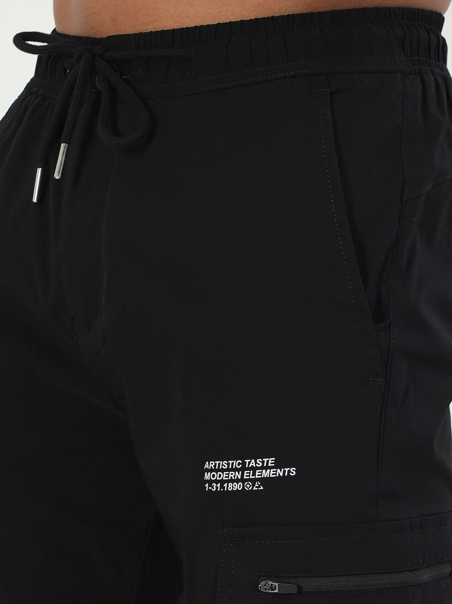 UltraLite Flexi Cargo Joggers-Black