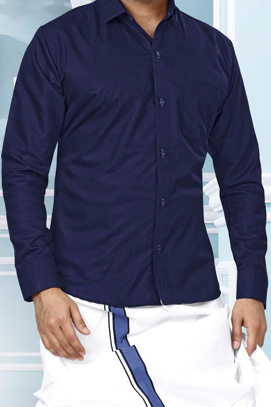 Men Dhoti Set Violet-Full Sleeve