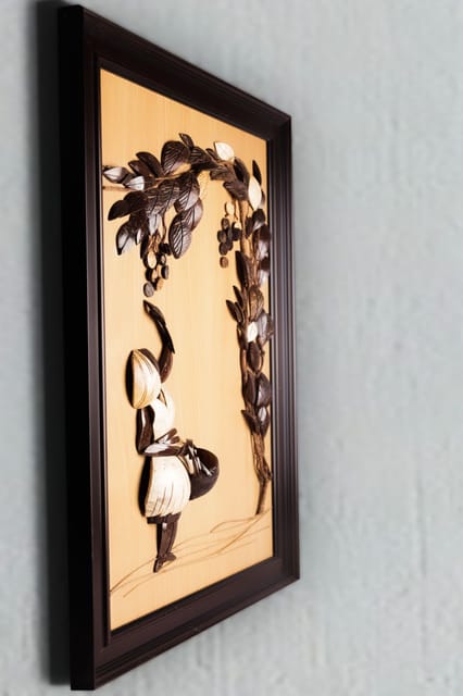 Coconut Flowering Coconut Shell Wall Hanging Coex Cosh0000016