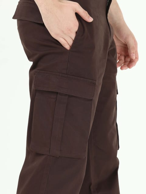 Finest Twill Brown Baggy Fit Cargo