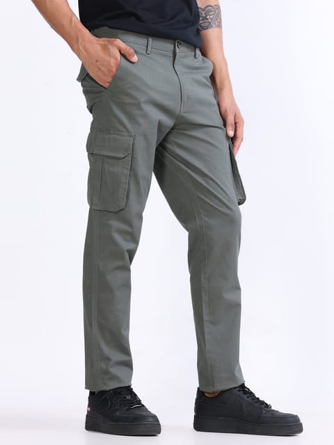 Fine Twill Olive Elevated Cargo