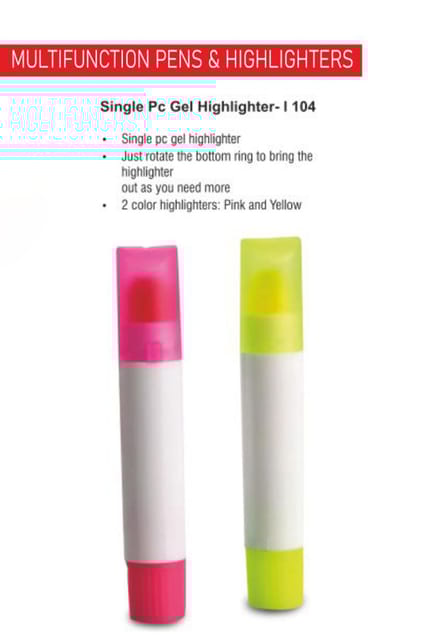 PUTHUSU SINGLE PC GEL HIGHLIGHTER L 104