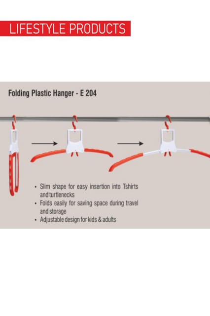 PUTHUSU FOLDING PLASTIC HANGER E 204