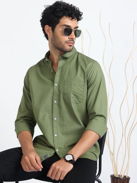 Olive Plain Shirt