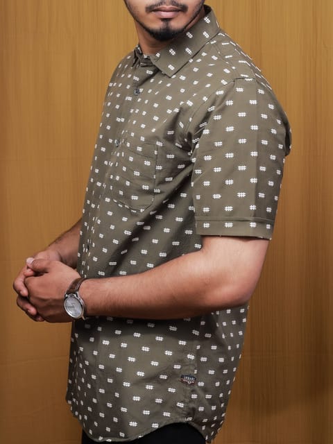 Hashtag textured shirt