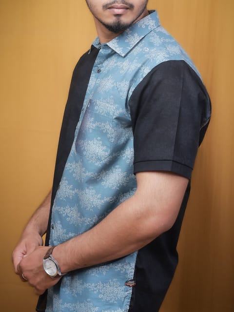 Half on half shirt