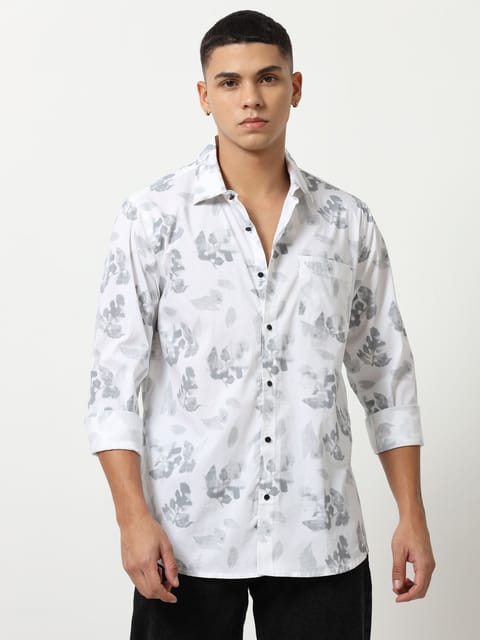 Graphite Glam Grey Print Shirt